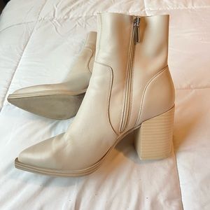 White Steve Madden Boots